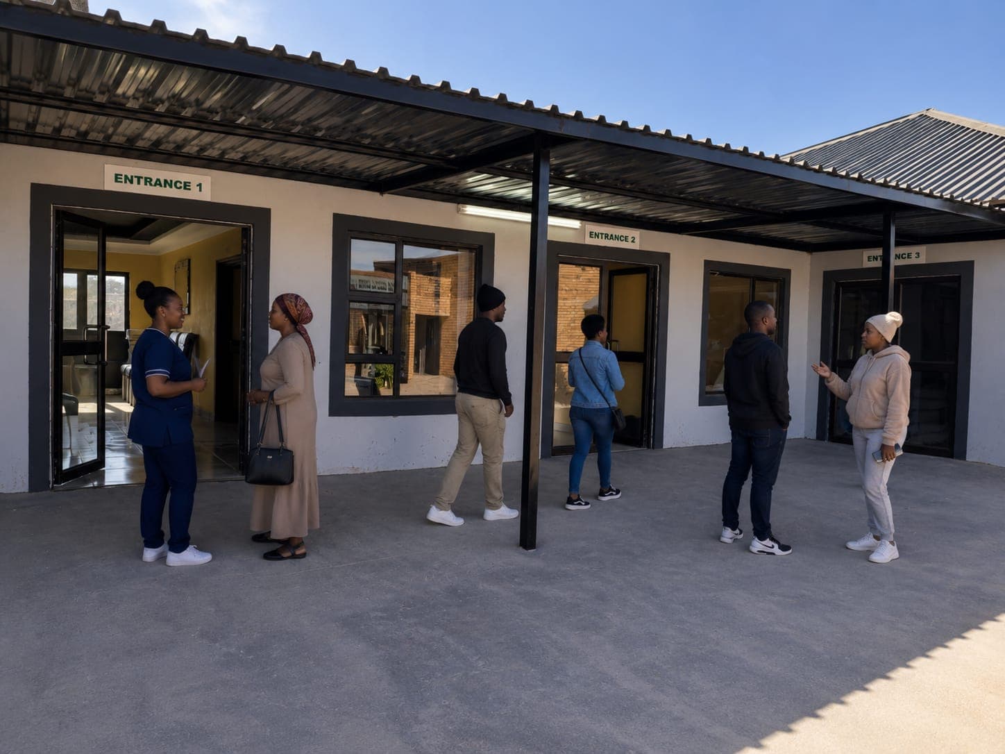 Legae Private Clinic entrance at Charmaine Mphothulo Memorial Building